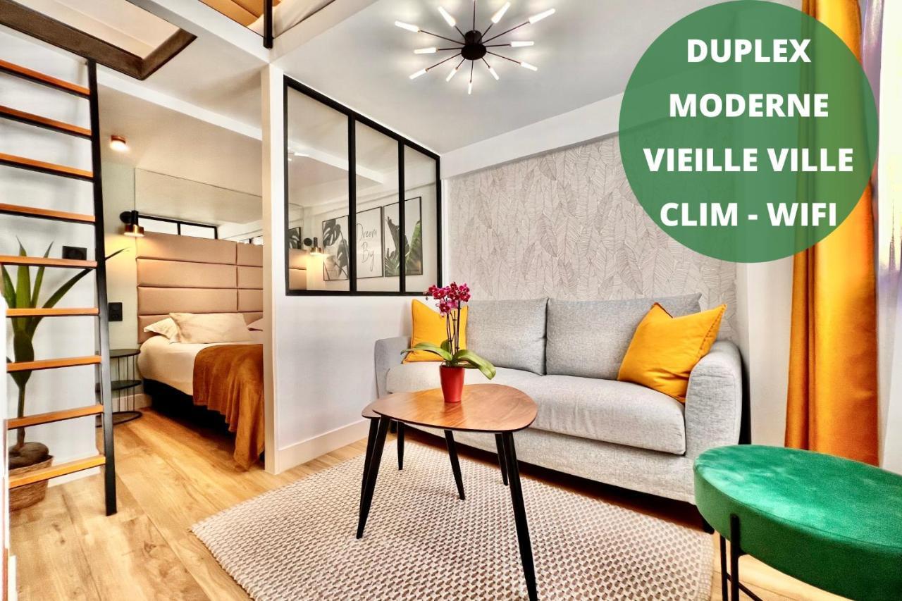 Duplex Le Gesu - Heart Of Old Town - Modern - Wifi - Clim Apartment Ница Екстериор снимка