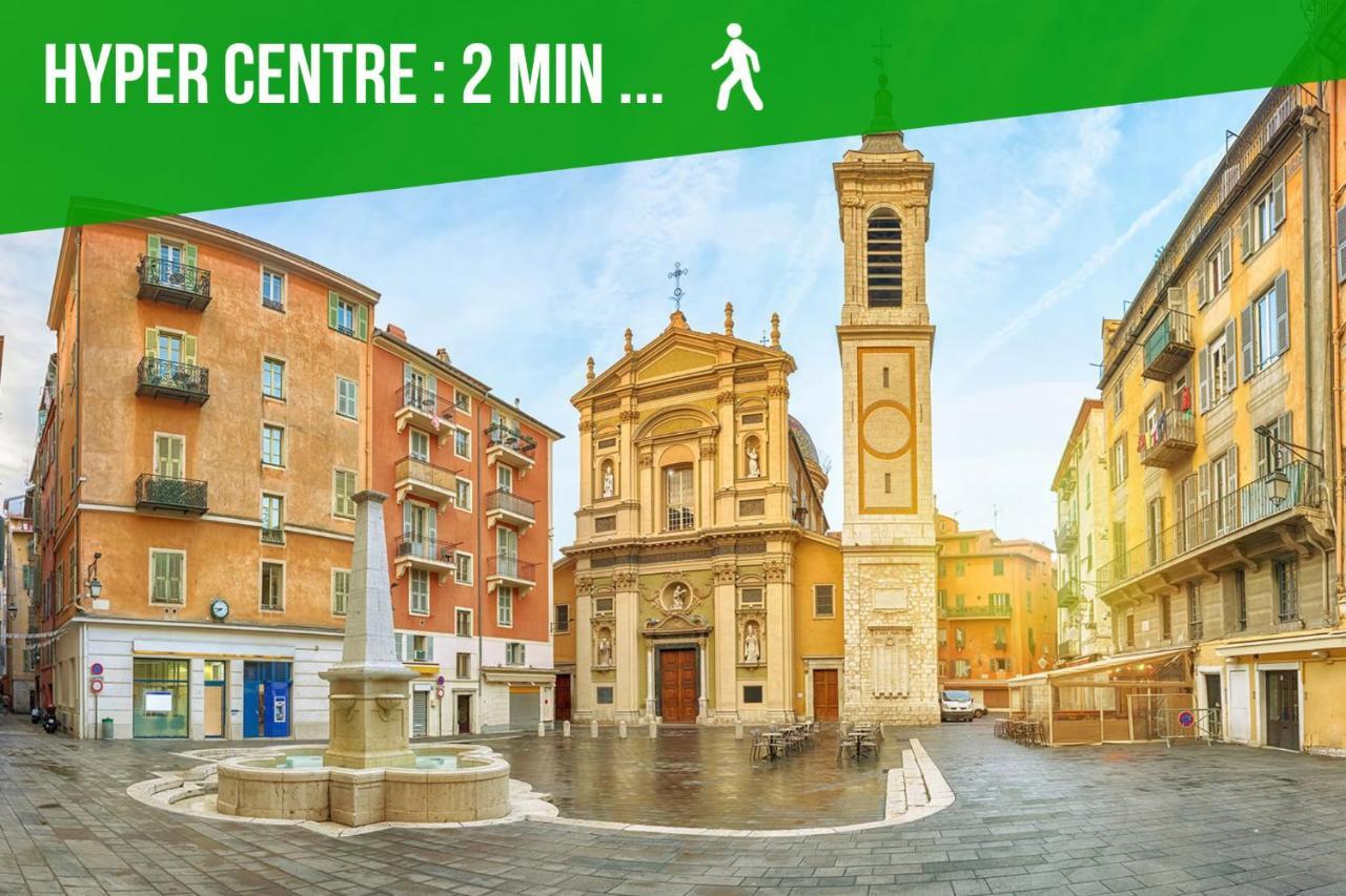 Duplex Le Gesu - Heart Of Old Town - Modern - Wifi - Clim Apartment Ница Екстериор снимка